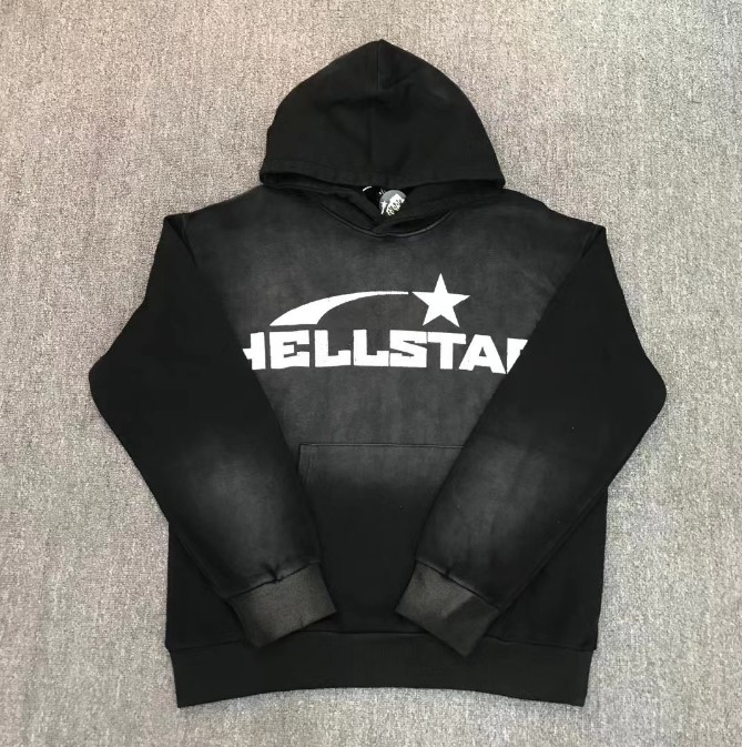 Best Replica 1:1 quality version Meteor Half Face Washed Old Print Hoodie - Colareps