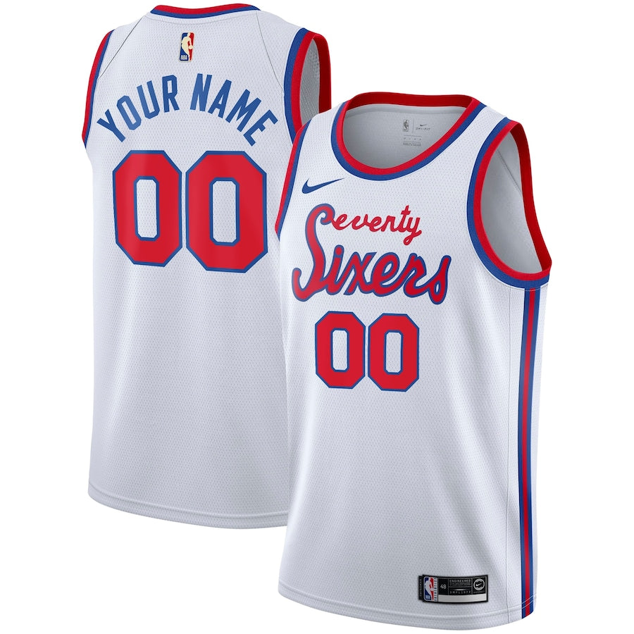 Best Replica CUSTOM PHILADELPHIA 76ERS THROWBACK JERSEY - Colareps