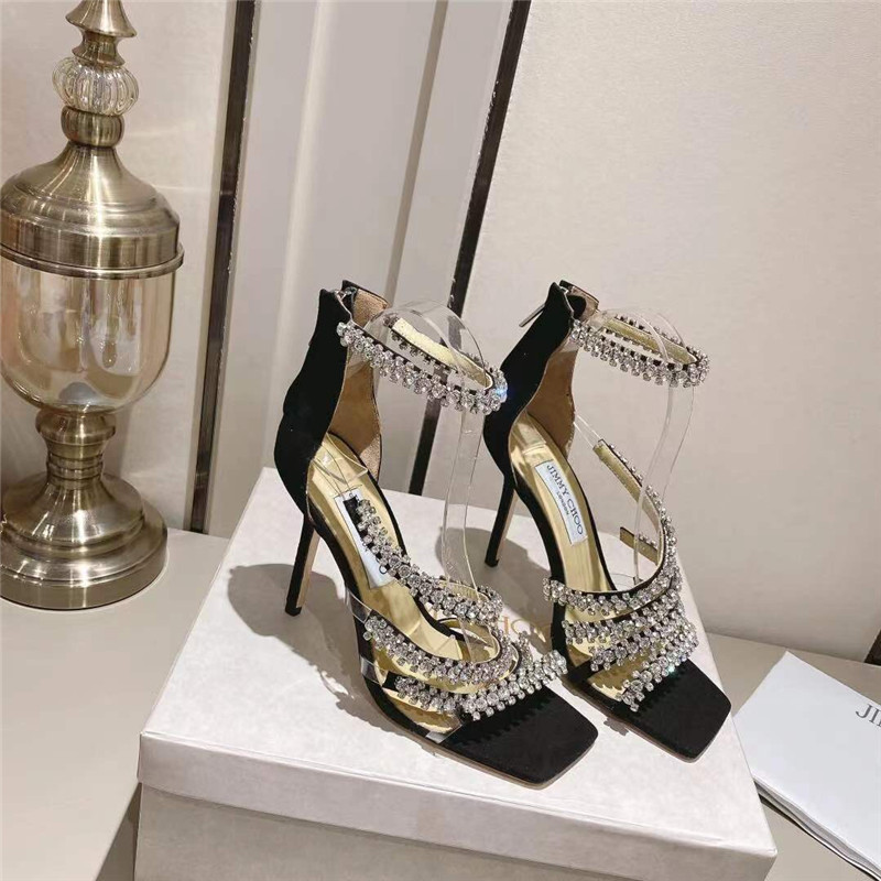 Best Replica Jimmy Choo stiletto chain sandals - Colareps