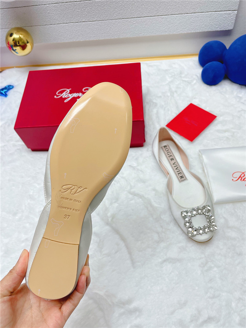 Best Replica Roger vivier new rhinestone hollow ballet shoes - Colareps