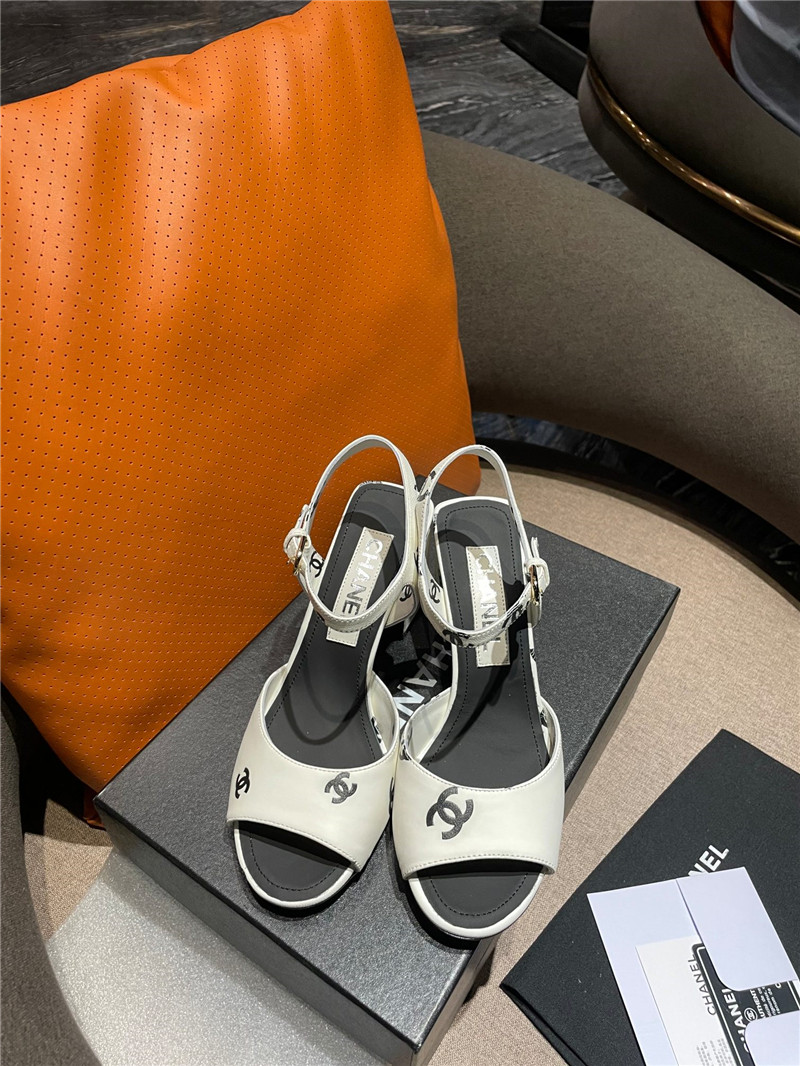 Best Replica chanel chunky heel sandals - Colareps