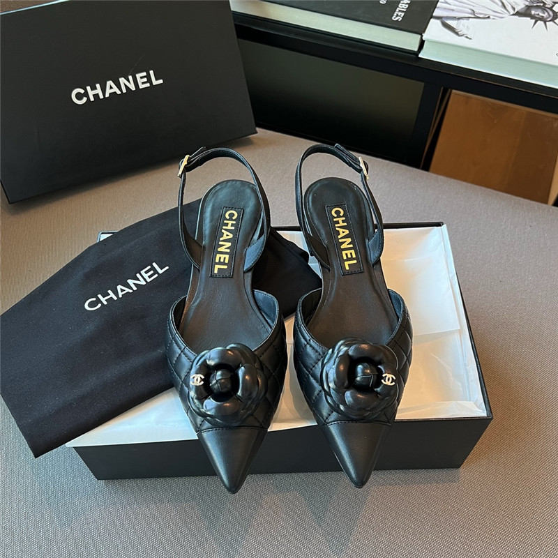 Best Replica chanel camellia pointed toe sandals - Colareps
