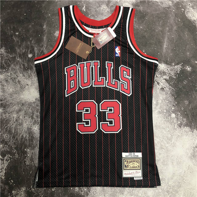 Best Replica SCOTTIE PIPPEN CHICAGO BULLS THROWBACK JERSEY (HEAT APPLIED) - Colareps
