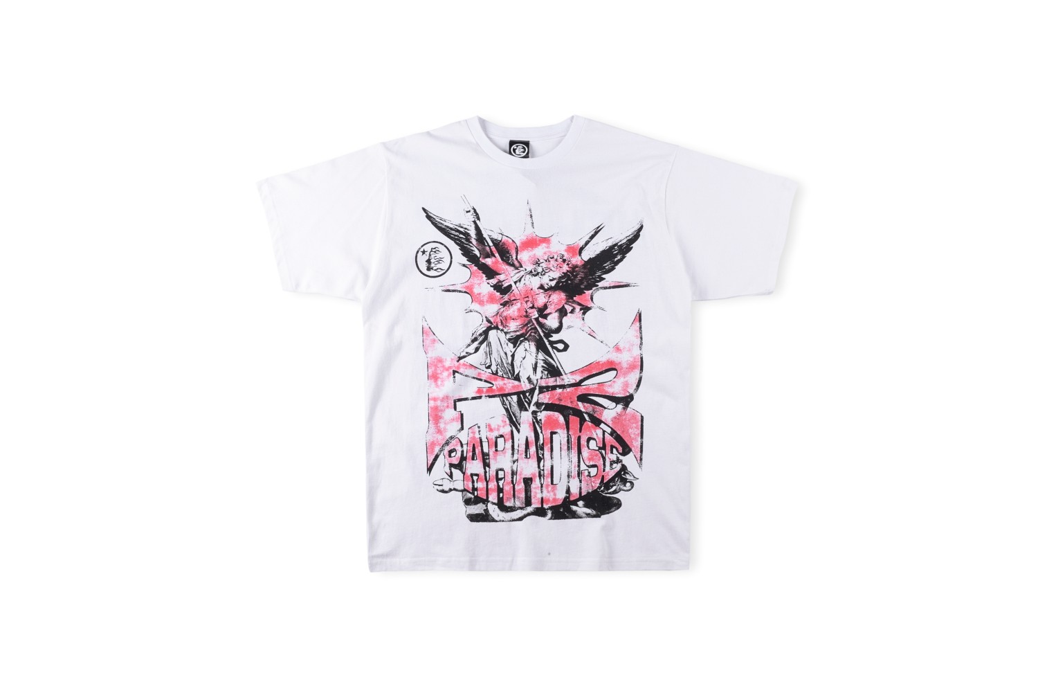 Best Replica HellStar Replica Angel devil back big letter print tee - Colareps