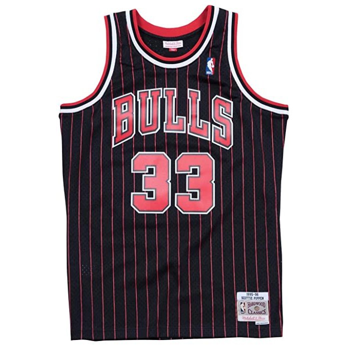 Best Replica SCOTTIE PIPPEN CHICAGO BULLS THROWBACK JERSEY (HEAT APPLIED) - Colareps