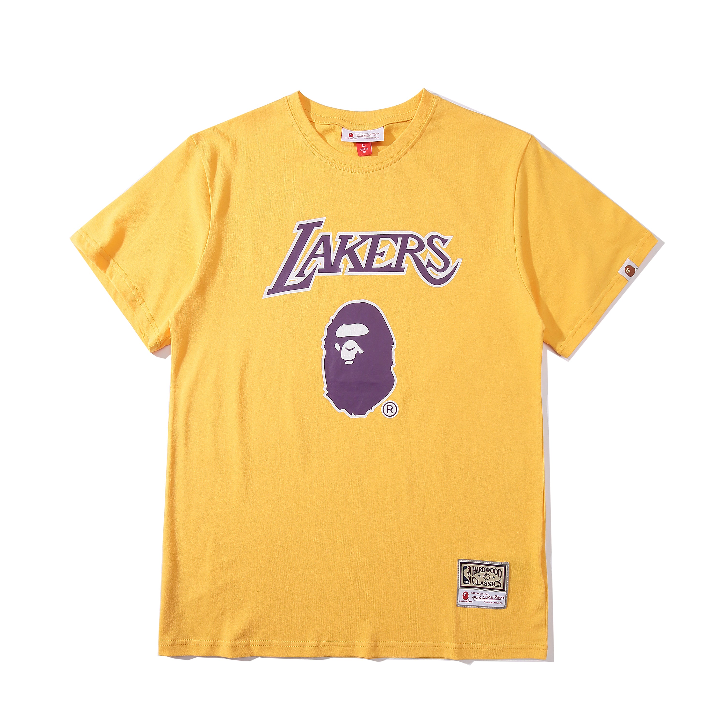 Best Replica Bape Lakers 93 Classic Cotton T Shirt 725 - Colareps