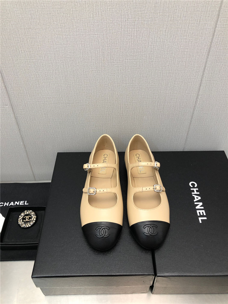 Best Replica chanel classic color block logo shoes - Colareps