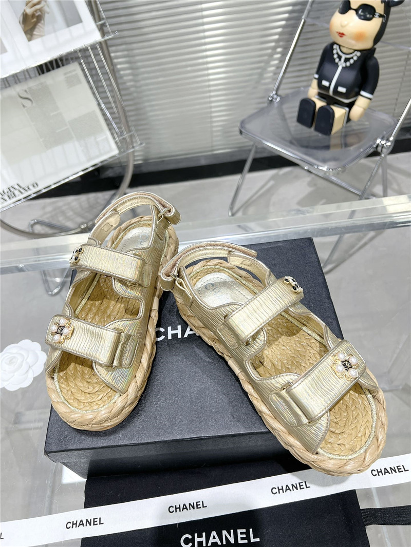 Best Replica Chanel Classic Beach Velcro Sandals - Colareps