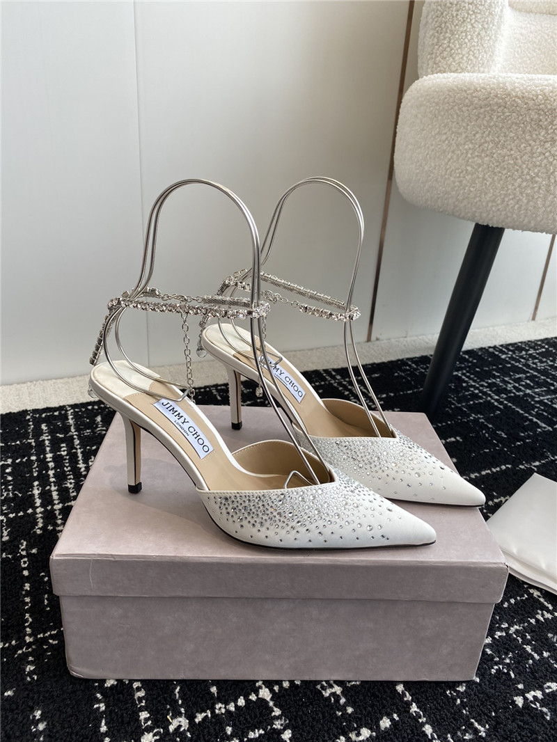 Best Replica Jimmy Choo Square Buckle Drill Point Half Drag - Colareps