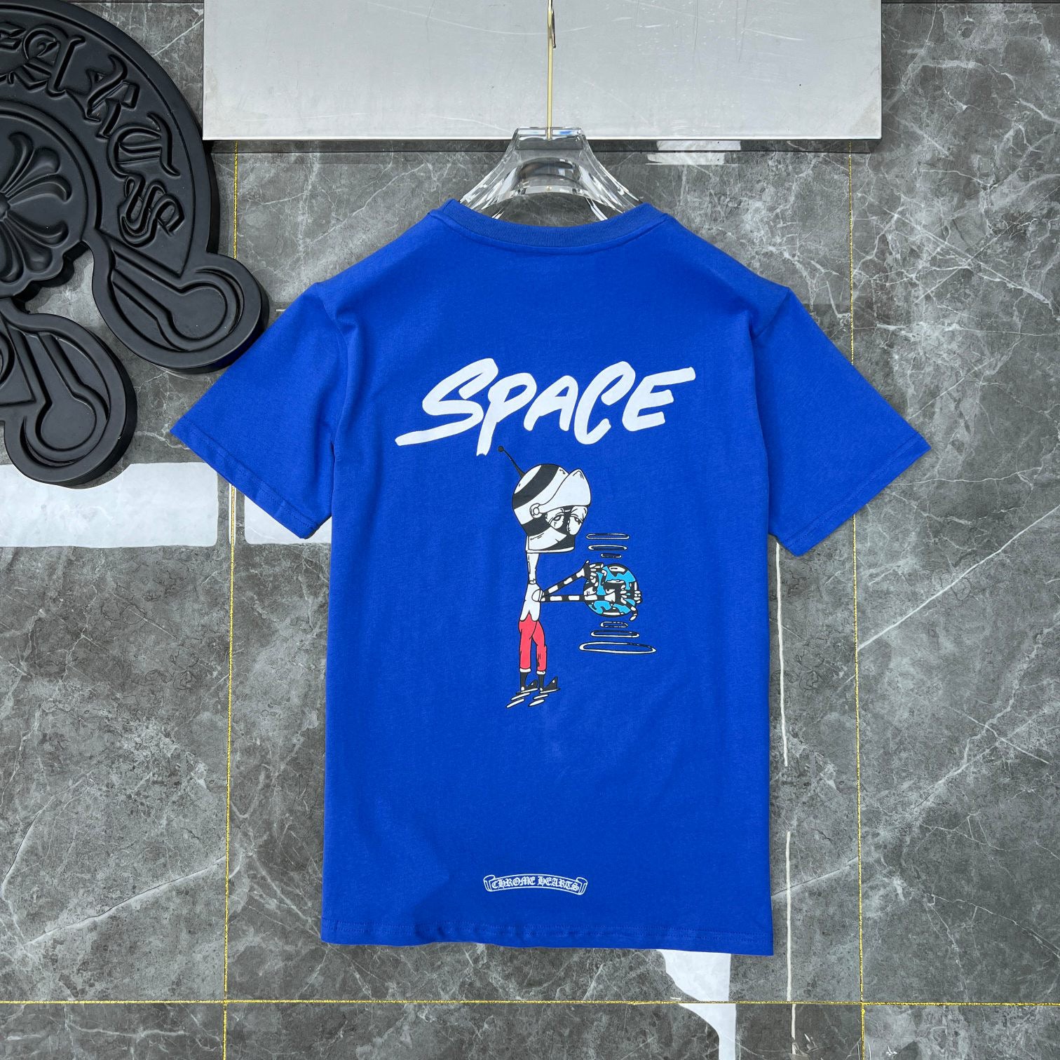 Best Replica Chrome Hearts Replica Matty Boy Space T-Shirt Blue - Colareps