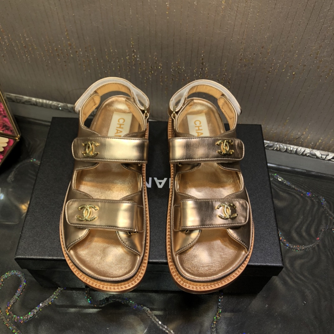 Best Replica chanel platform beach sandals - Colareps