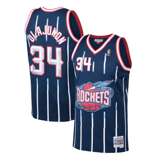 Best Replica HAKEEM OLAJUWON HOUSTON ROCKETS THROWBACK JERSEY - Colareps