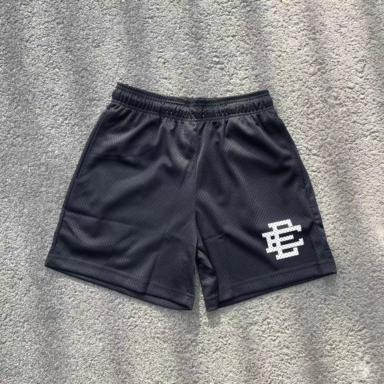 Best Replica 1:1 quality version Eric Emanuel white logo mesh shorts- - Colareps