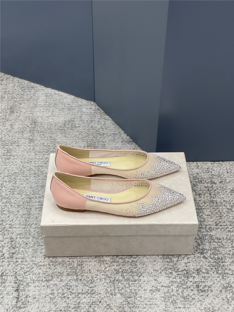 Best Replica Jimmy Choo jc mesh hot diamond high-heeled shoes - Colareps