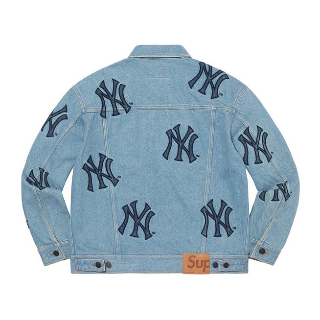 Best Replica SUPREME 21FW NEW YORK YANKEES DENIM TRUCKER JACKET - Colareps