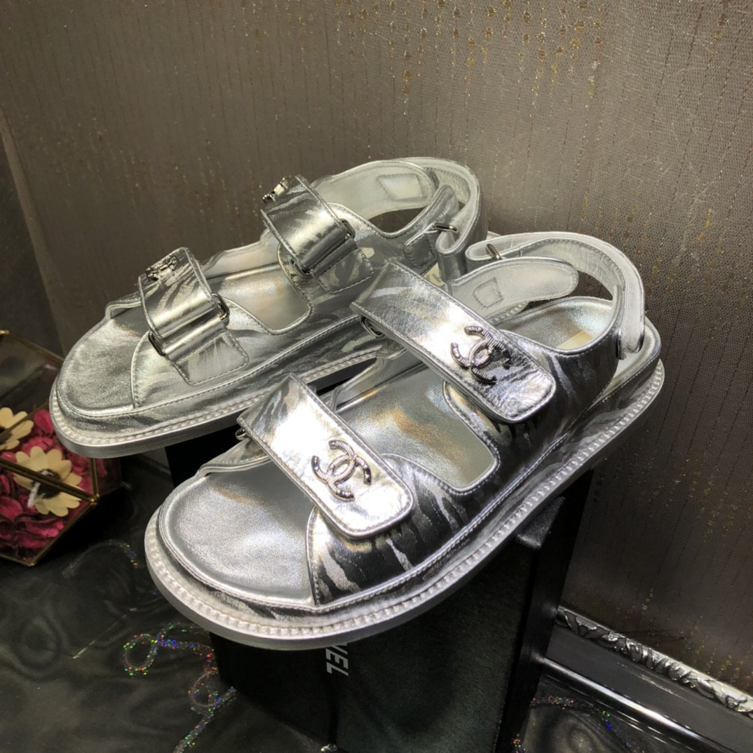 Best Replica chanel platform beach sandals - Colareps