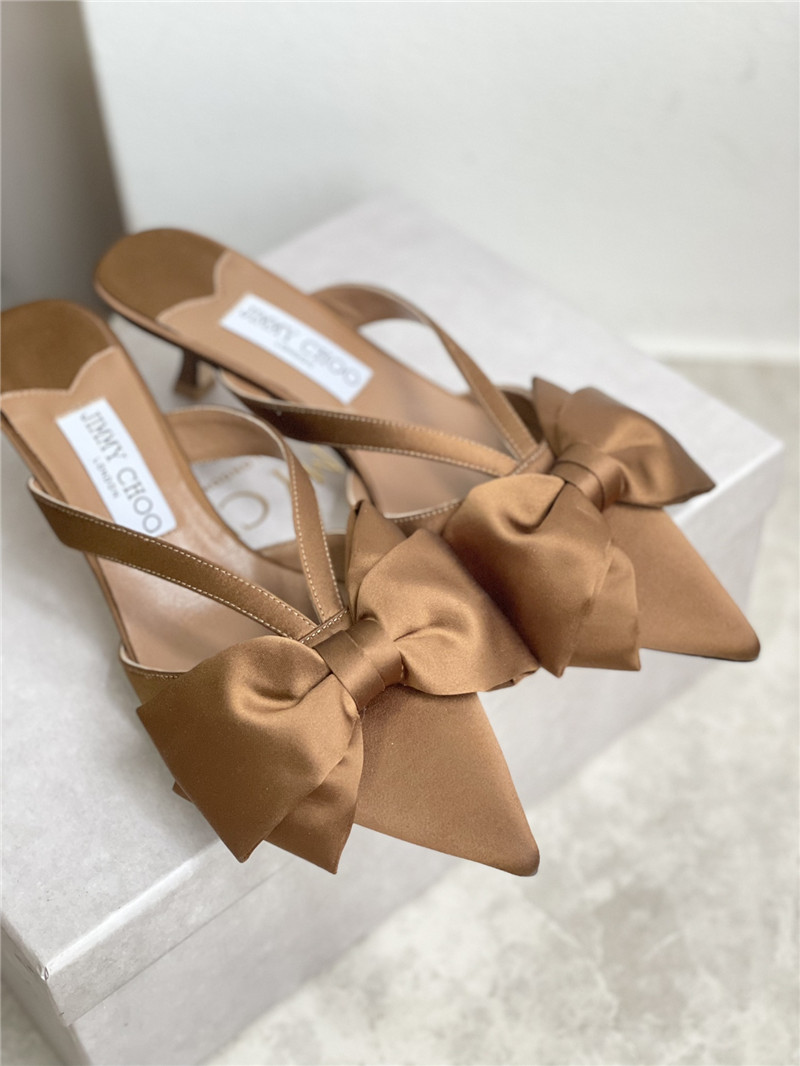 Best Replica jimmy choo bow heels dupe bow-embellished sandals - Colareps