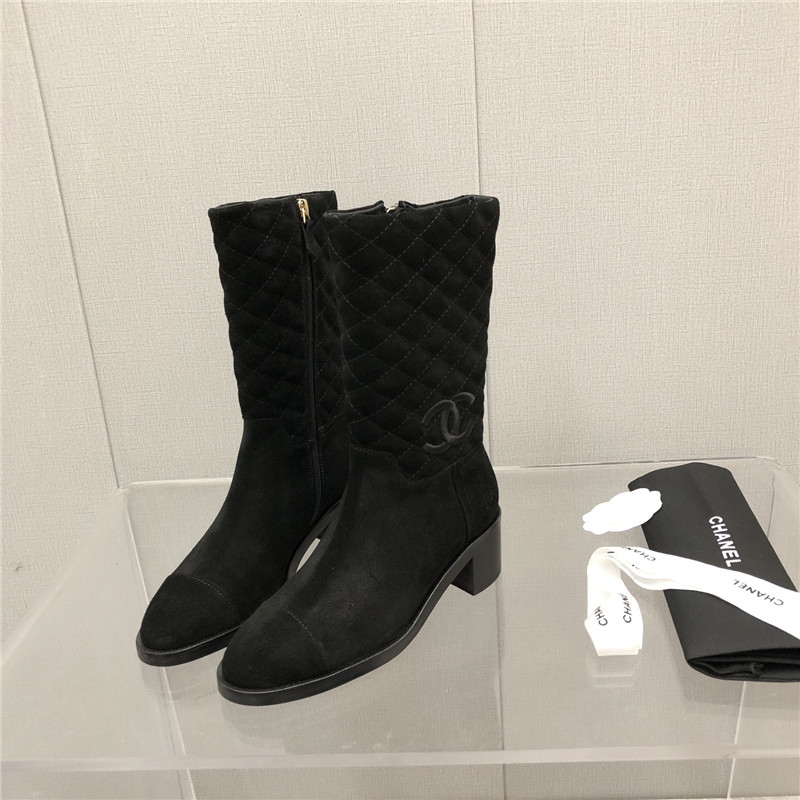 Best Replica chanel logo classic ankle boots - Colareps