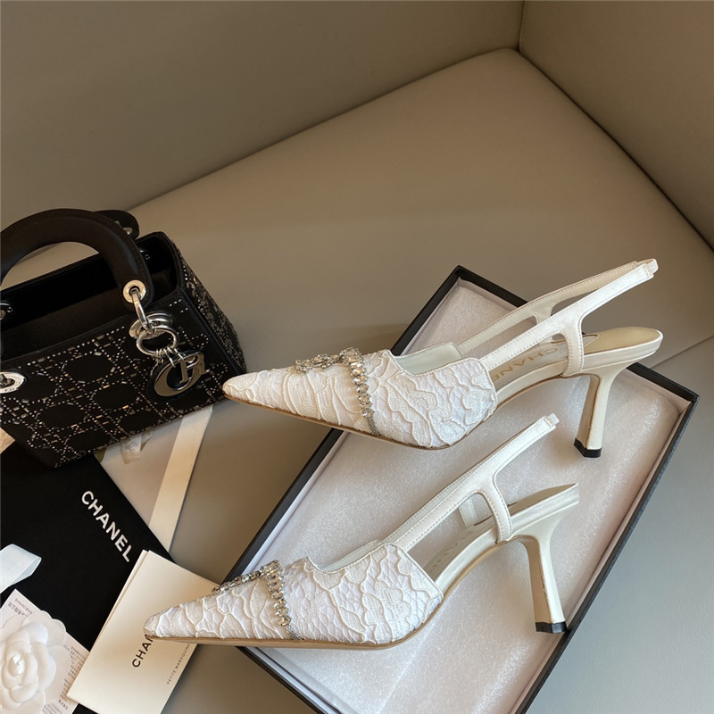 Best Replica Chanel new medieval series lace high heels - Colareps