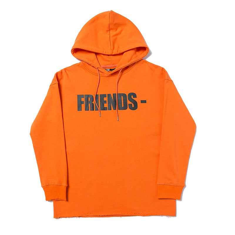 Best Replica Vlone x Friends Hoodie Orange Sweatshirt 6813 - Colareps