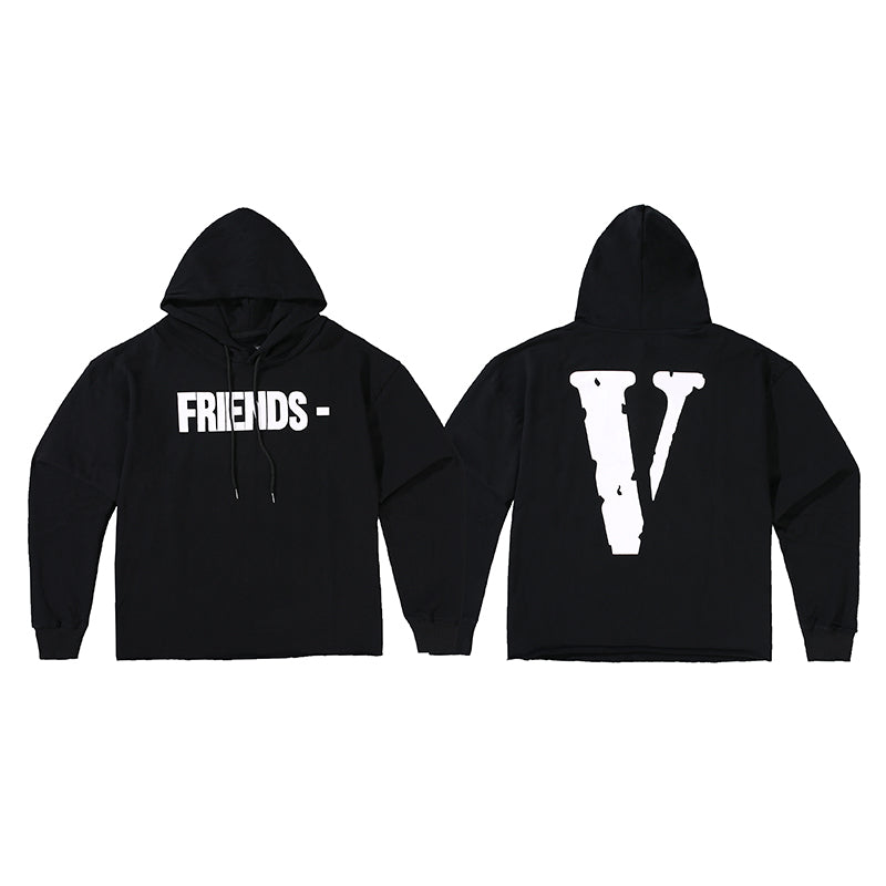 Best Replica Vlone x Friends White V Hoodie 6671 - Colareps