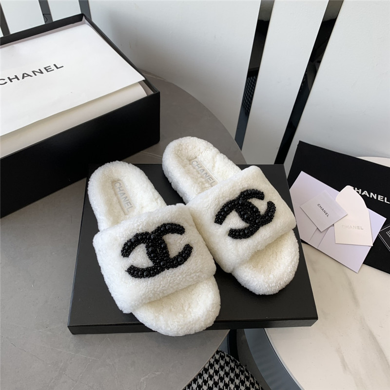 Best Replica chanel fluffy slippers - Colareps