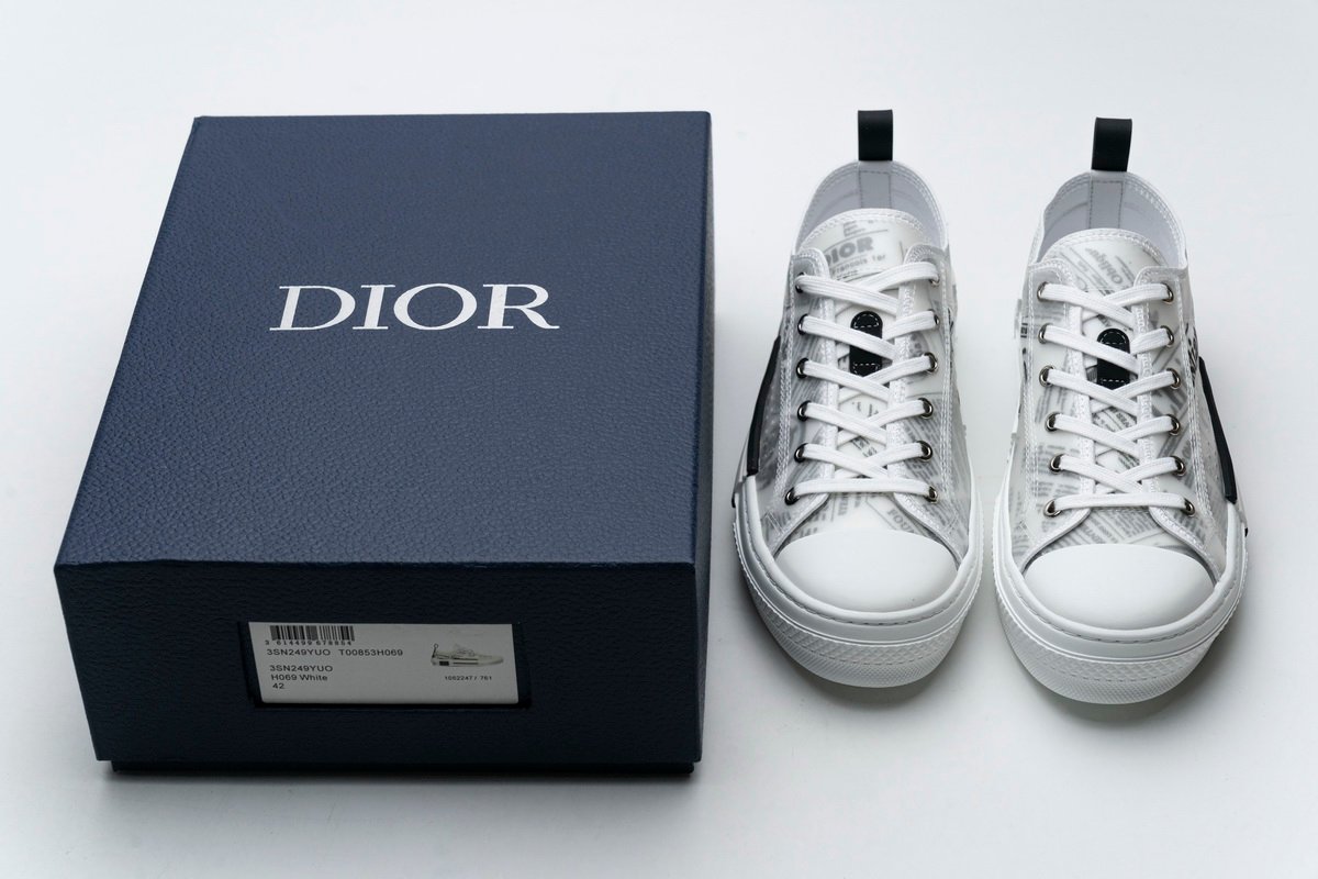 Best Replica Converse Dupes Dior B23 Oblique Transparency Low H565 White Black - Colareps