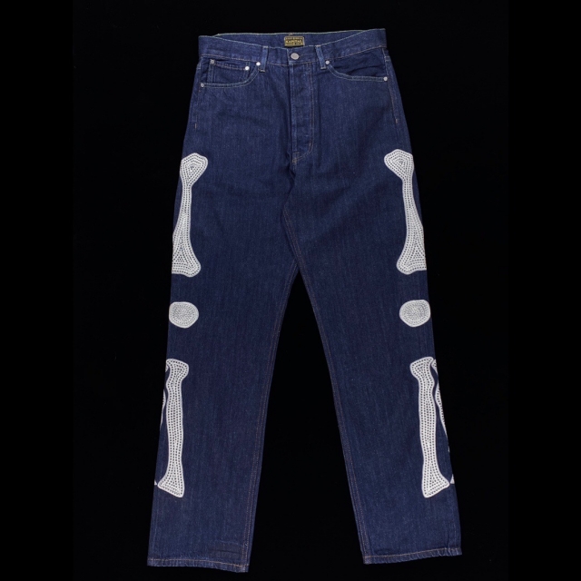Best Replica Kapital Bone logo denim jeans Travis Scott - Colareps