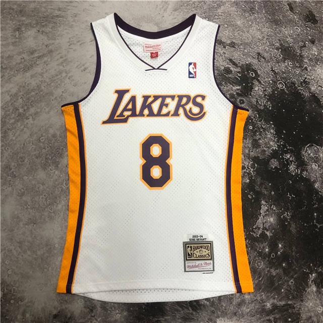 Best Replica KOBE BRYANT LOS ANGELES LAKERS THROWBACK JERSEY (HEAT APPLIED) - Colareps