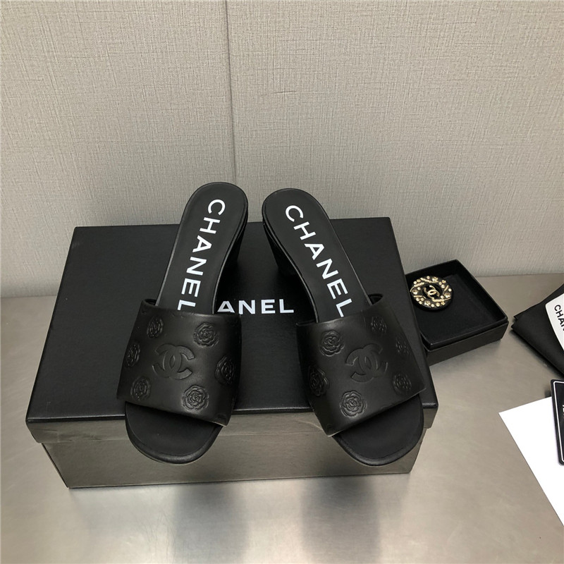 Best Replica Chanel C buckle slippers classic pearl slippers - Colareps