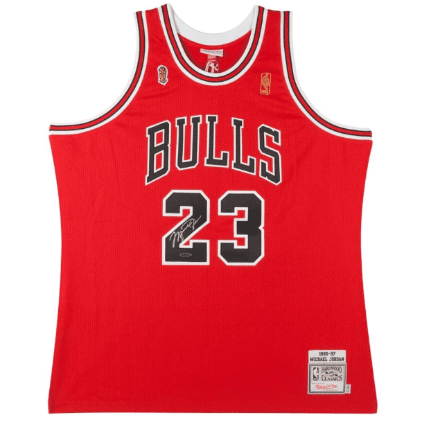 Best Replica MICHAEL JORDAN CHICAGO BULLS TROPHY THROWBACK JERSEY - Colareps