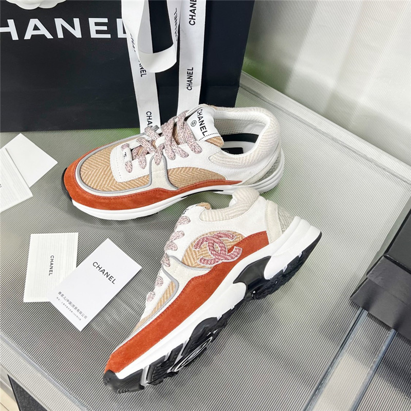 Best Replica Chanel new color wool stitching casual sneakers - Colareps