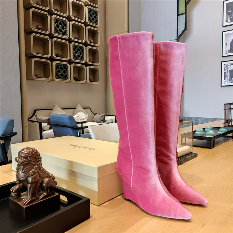 Best Replica jimmy choo Dupes wedge long boots - Colareps