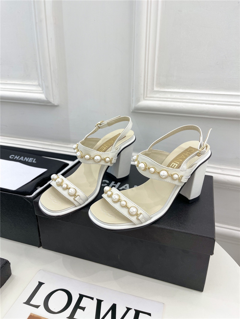 Best Replica Chanel counter catwalk pearl sandals - Colareps