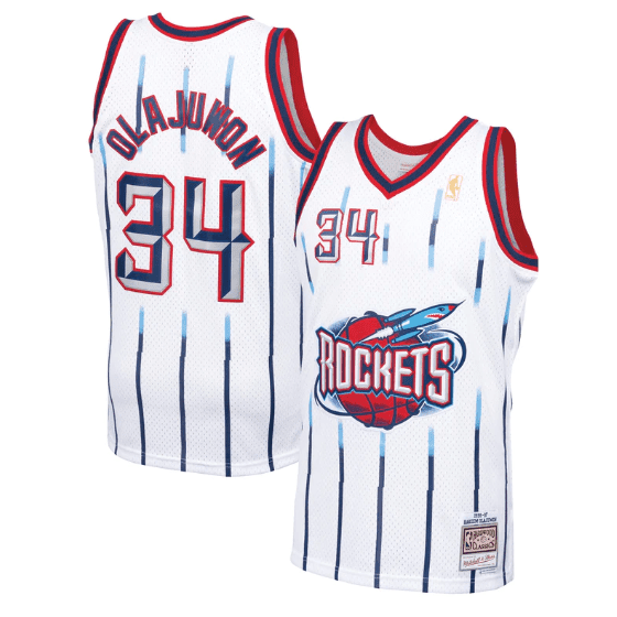 Best Replica HAKEEM OLAJUWON HOUSTON ROCKETS THROWBACK JERSEY - Colareps