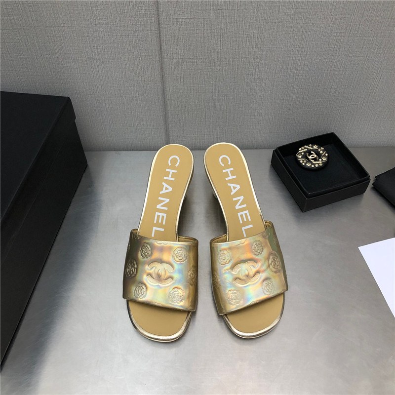 Best Replica Chanel C buckle slippers classic pearl slippers - Colareps