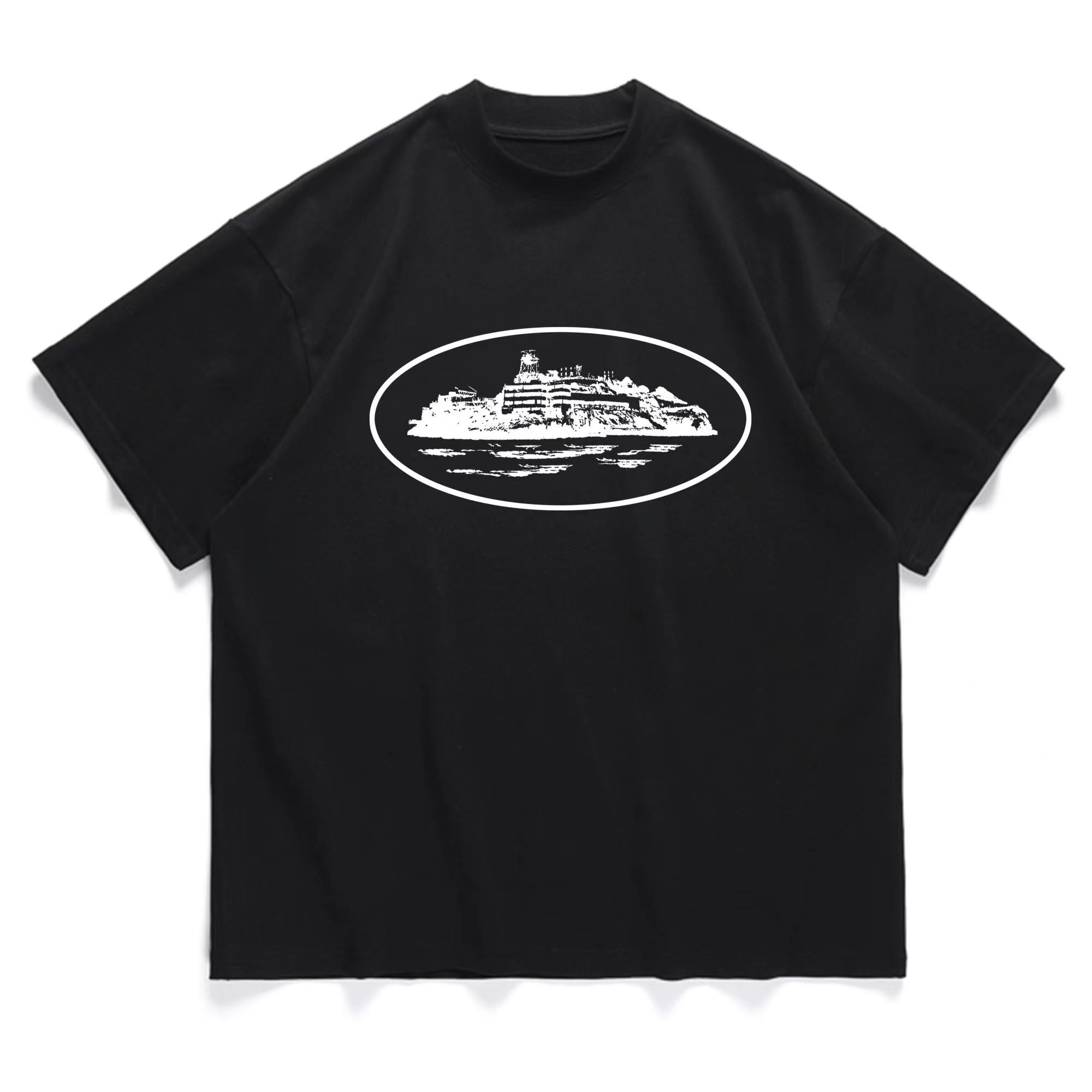 Best Replica Chest island print loose tee 4 colors - Colareps