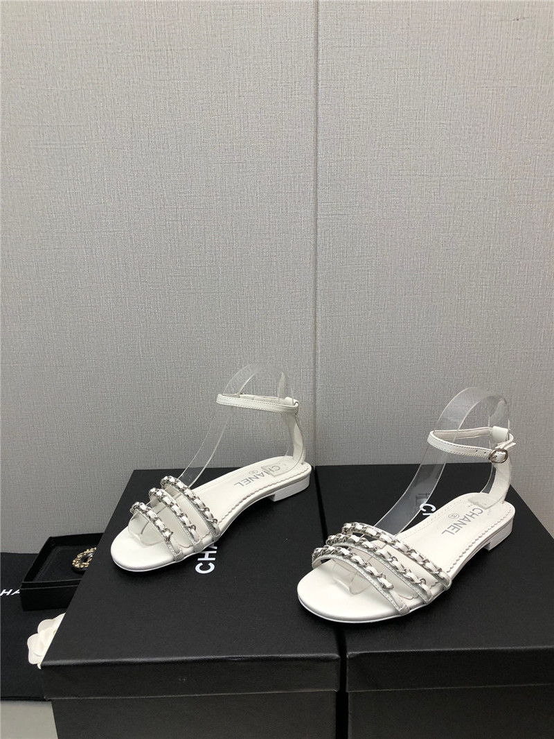 Best Replica Chanel new chain flat sandals - Colareps