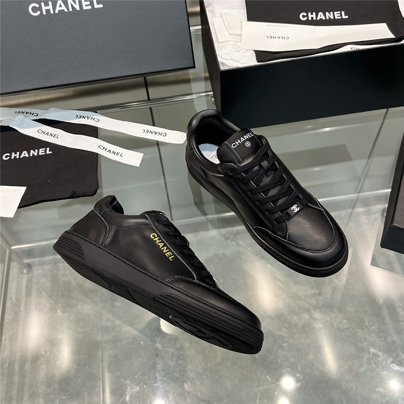 Best Replica Chanel new full leather panda color casual sneakers - Colareps