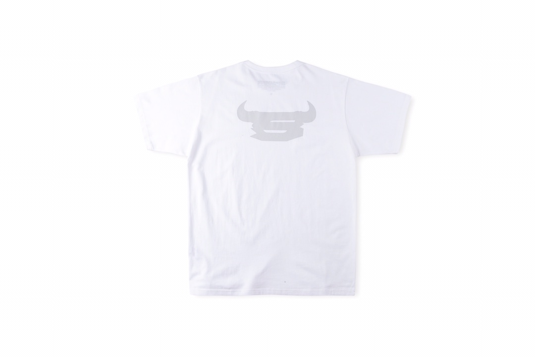 Best Replica Flash diamond letters cow horn print tee - Colareps