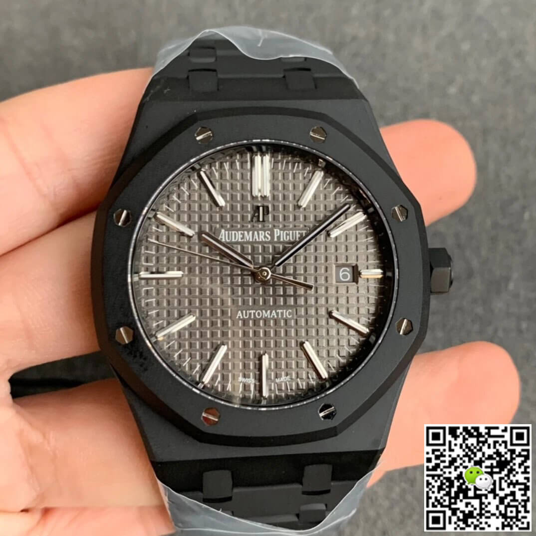 Best Replica Replica Audemars Piguet Royal Oak 15400 DLC Version 1:1 Best Edition ZF Factory Grey Dial - Colareps