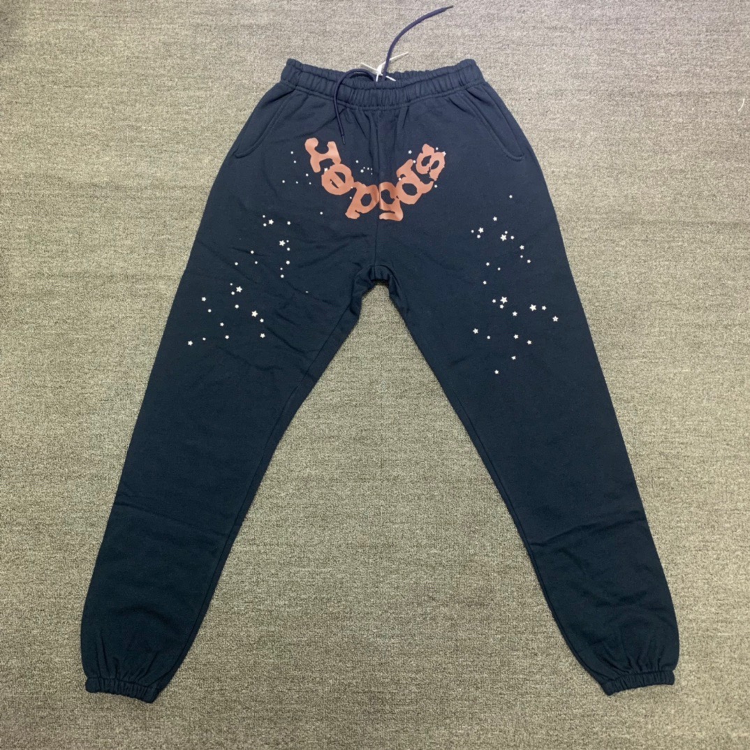 Best Replica Red letters printed dark blue pants - Colareps