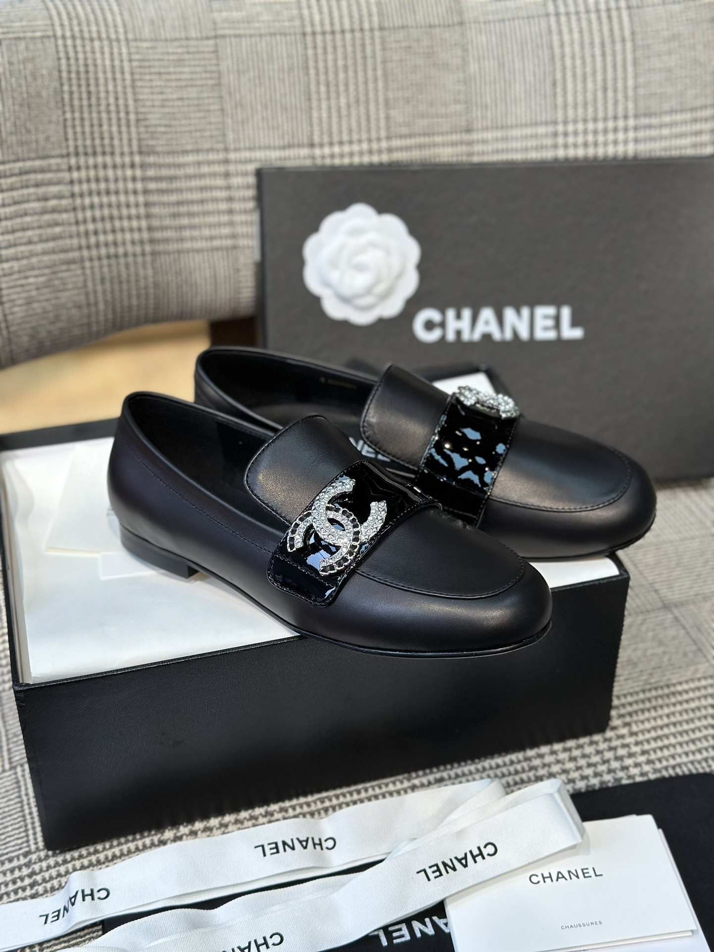 Best Replica Chanel Dupes crystal loafers - Colareps