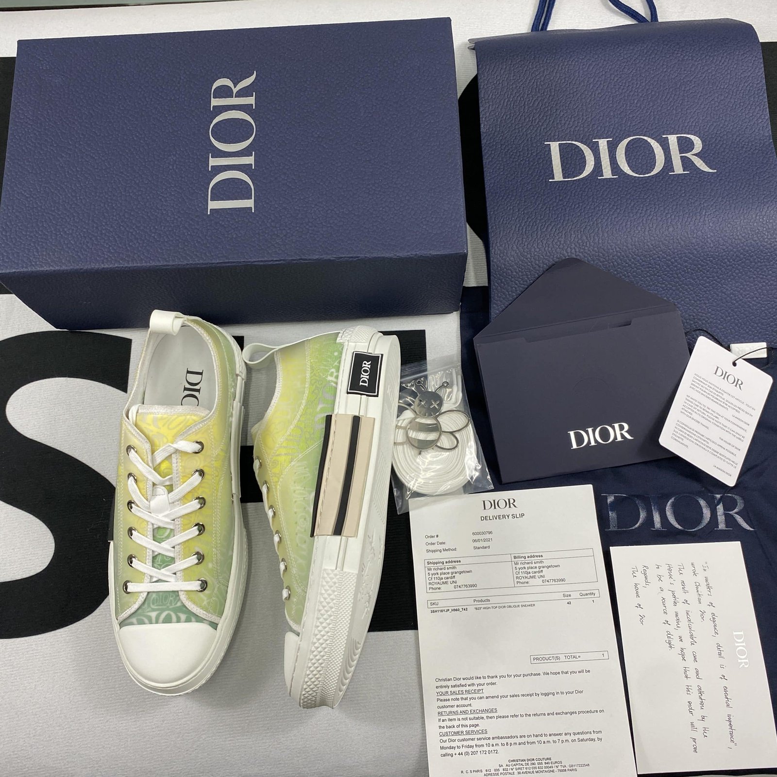 Best Replica Dior B23 High Top Sneaker 7 - Colareps