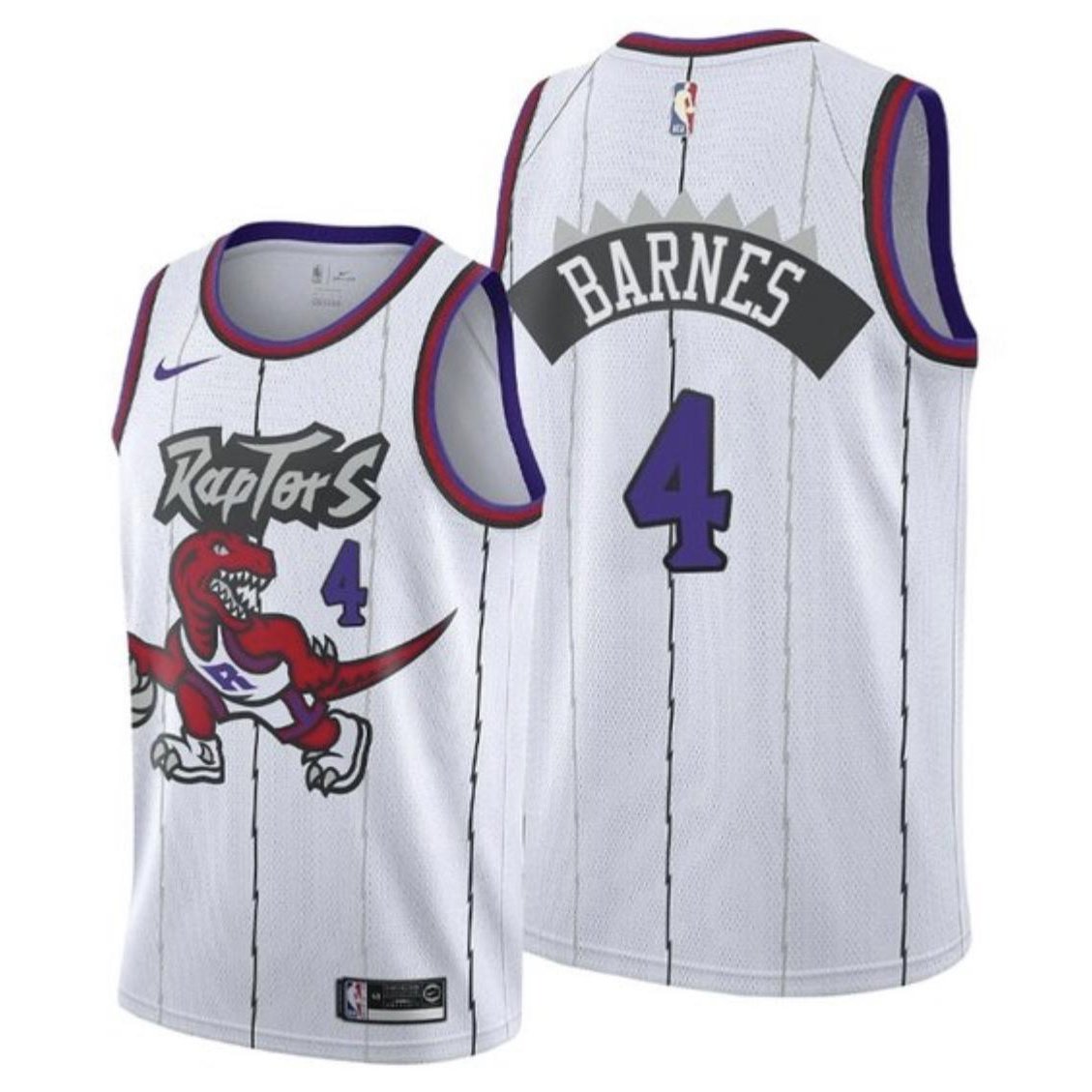 Best Replica SCOTTIE BARNES TORONTO RAPTORS THROWBACK JERSEY - Colareps