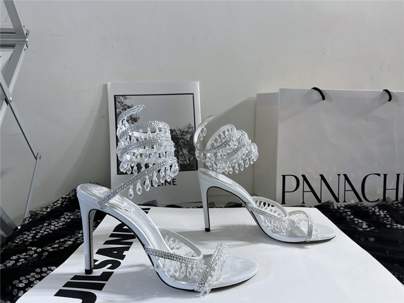 Best Replica rene caovilla cleo chandelier satin sandals - Colareps
