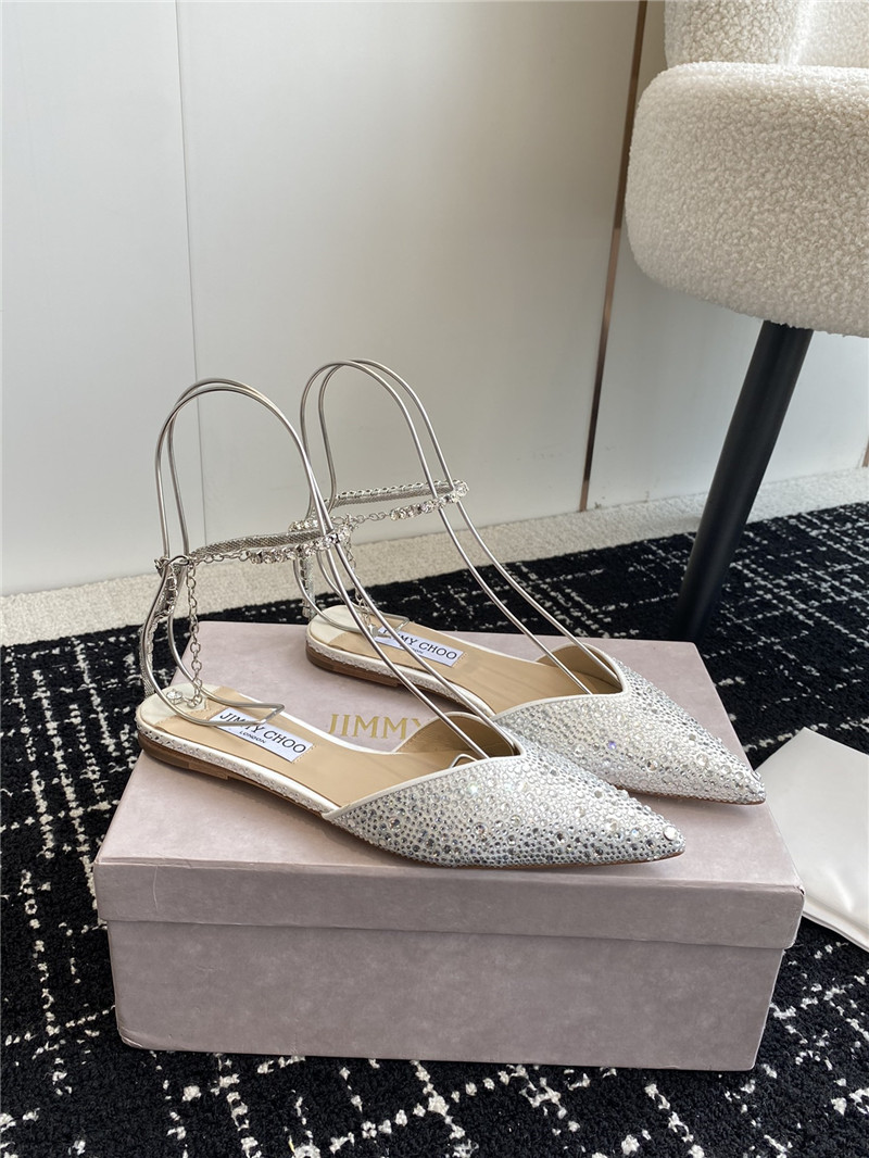 Best Replica Jimmy Choo Square Buckle Drill Point Half Drag - Colareps