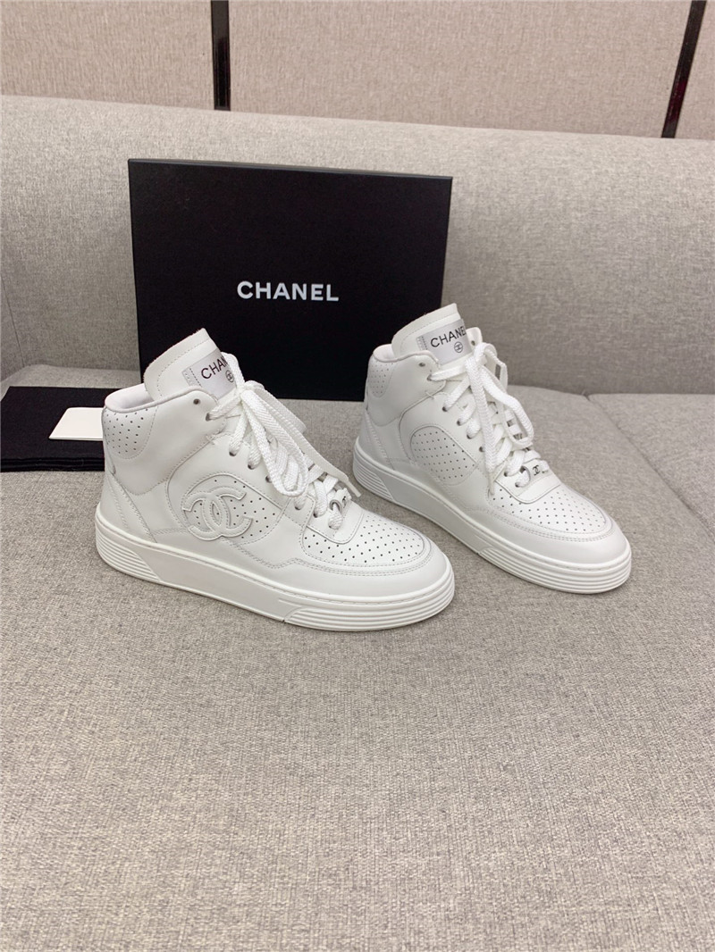 Best Replica Chanel new high top classic casual shoes - Colareps