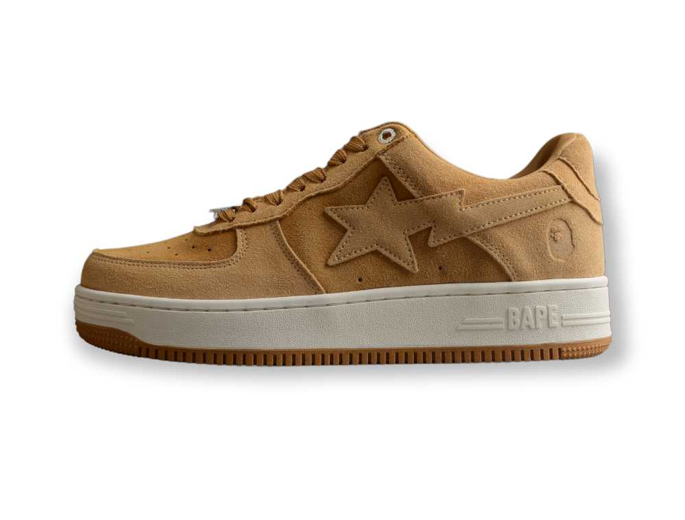 Best Replica A Bathing Ape Bape Sta Beige Suede - Colareps
