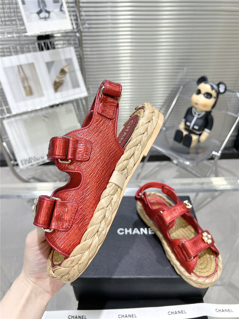 Best Replica Chanel Classic Beach Velcro Sandals - Colareps